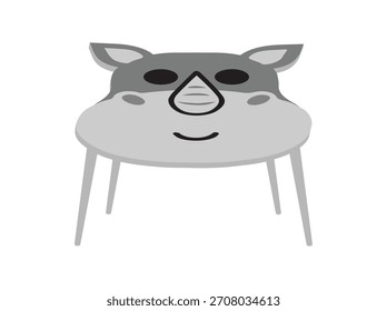 Tierische Form Tisch Clip Art