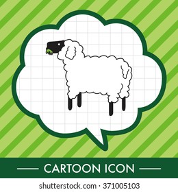 animal sheep cartoon theme elements