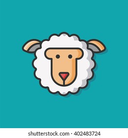 animal sheep vector icon