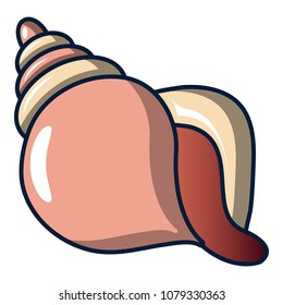 Animal shell icon. Cartoon illustration of animal shellv vector icon for web