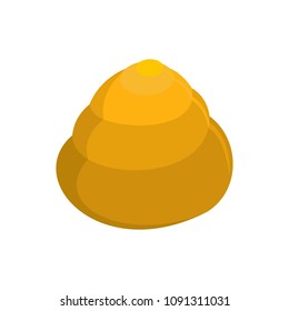 Animal shell icon. Flat illustration of animal shell vector icon for web