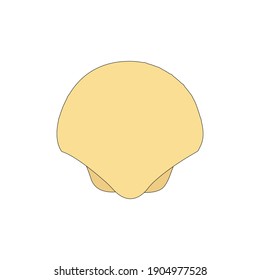 animal shells fill line icon vector illustration