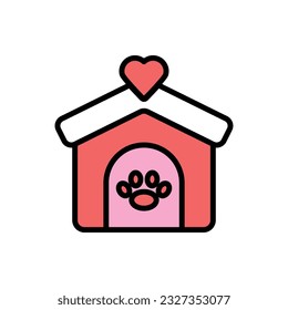 Animal Shelter Icon Vector Illustration