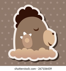 Animal shrewmouse flat icon elements, eps10