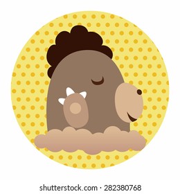 Animal shrewmouse flat icon elements, eps10