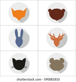 animal silhouette icons