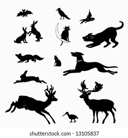 animal silhouette vector