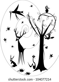 animal silhouettes