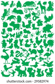 Animal silhouettes