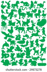 Animal silhouettes