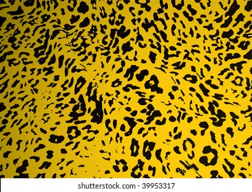 Animal skin camouflage from the cat family in yellow and black