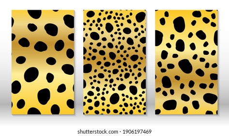 Animal skin leopard pattern. Cheetah print. Covers design template. Leopard print design.