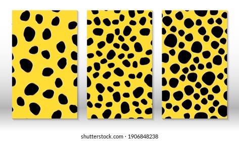 Animal skin leopard pattern. Cheetah print. Covers design template. Leopard print design.