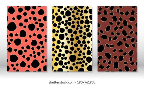 Patrón de leopardo de la piel animal. Huella de guepardo. Cubre la plantilla de diseño. Diseño de impresión de leopardo.