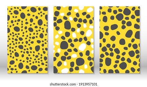 Animal skin leopard pattern. Cheetah print. Covers design template. Leopard print design.