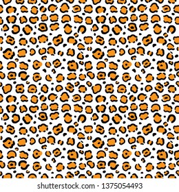 Animal Skin Leopard Pattern print on background