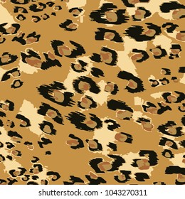 animal skin leopard pattern vector