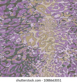 animal skin leopard pattern in vector