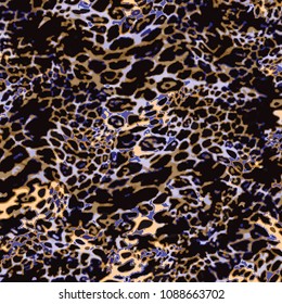 animal skin leopard pattern in vector