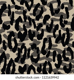 Animal skin leopard pattern in vector