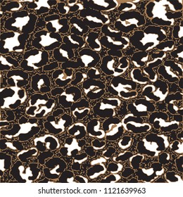 Animal skin leopard pattern in vector