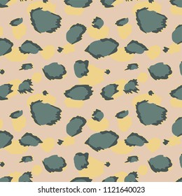Animal skin leopard pattern in vector