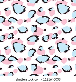 Animal skin leopard pattern in vector