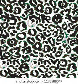 animal skin leopard pattern in vector