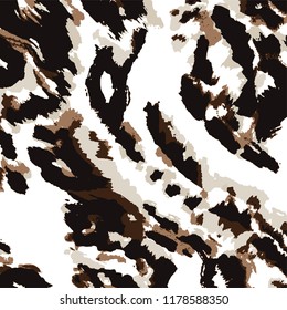 animal skin leopard pattern in vector