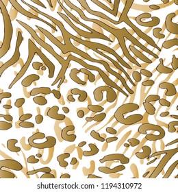 animal skin leopard pattern in vector