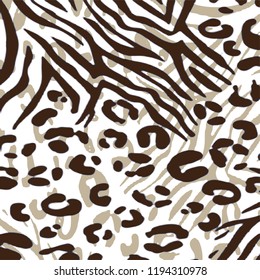 animal skin leopard pattern in vector