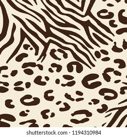 animal skin leopard pattern in vector