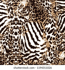 animal skin leopard pattern in vector