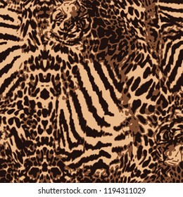 animal skin leopard pattern in vector