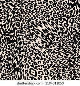 patrón de leopardo de la piel animal en vector