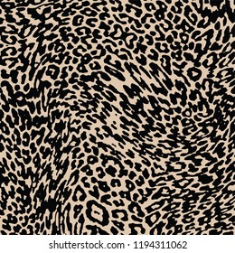 animal skin leopard pattern in vector