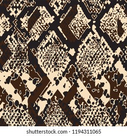 animal skin leopard pattern in vector