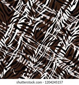 animal skin leopard pattern in vector