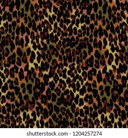 animal skin leopard pattern in vector
