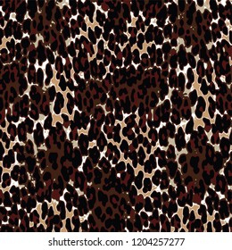 animal skin leopard pattern in vector