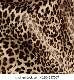 animal skin leopard pattern in vector