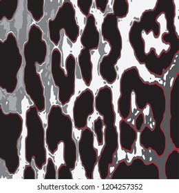 animal skin leopard pattern in vector