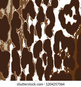 animal skin leopard pattern in vector