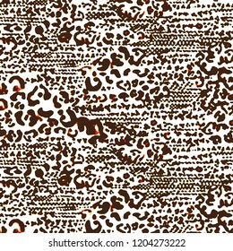 animal skin leopard pattern in vector