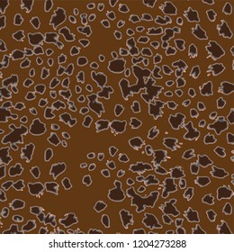animal skin leopard pattern in vector