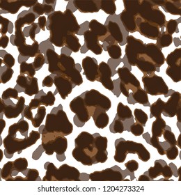 animal skin leopard pattern in vector
