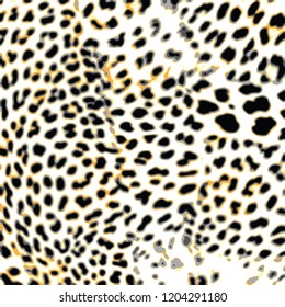 animal skin leopard pattern in vector