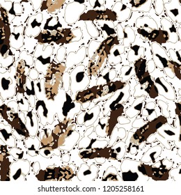 animal skin leopard pattern in vector