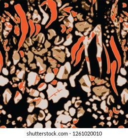 animal skin leopard pattern in vector - Vektör