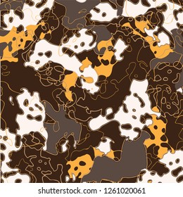 animal skin leopard pattern in vector - Vektör